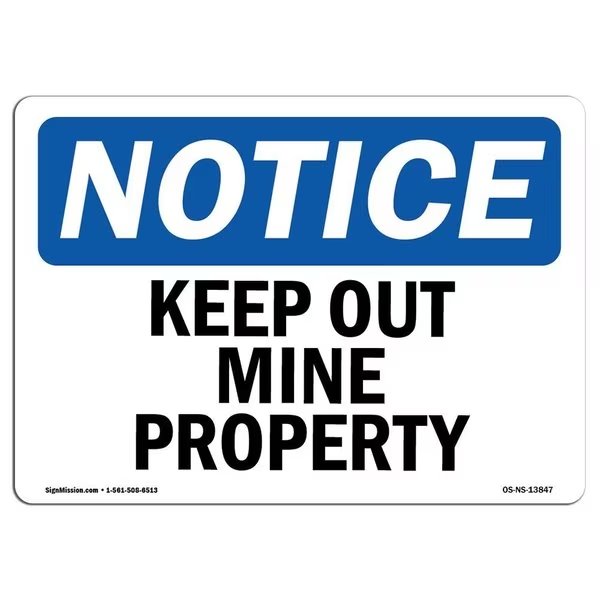Safety Sign, OSHA Notice, 3.5